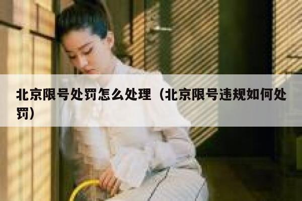北京限号处罚怎么处理（北京限号违规如何处罚） 第1张