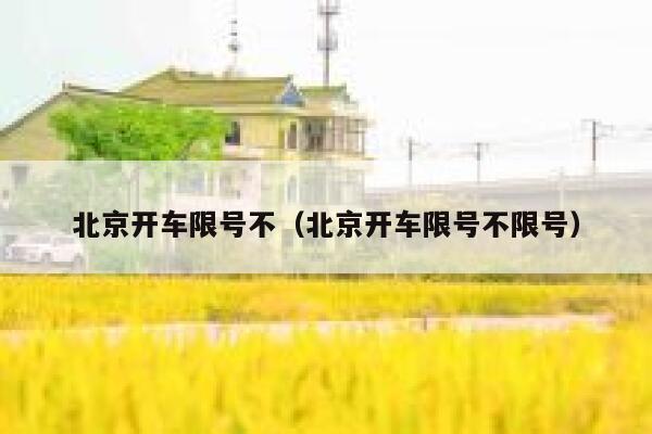 北京开车限号不（北京开车限号不限号） 第1张