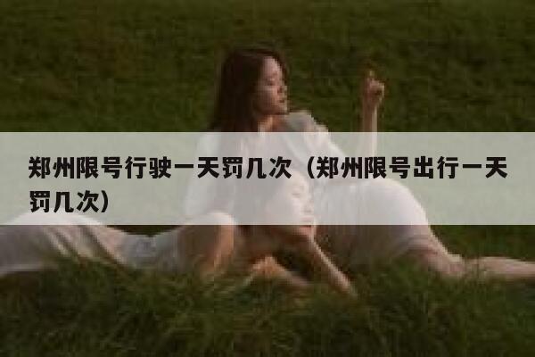 郑州限号行驶一天罚几次（郑州限号出行一天罚几次） 第1张