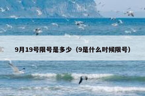 9月19号限号是多少（9是什么时候限号） 第1张