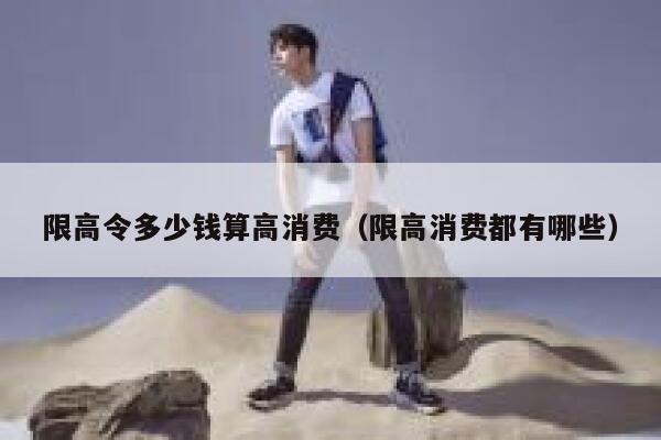 限高令多少钱算高消费（限高消费都有哪些） 第1张