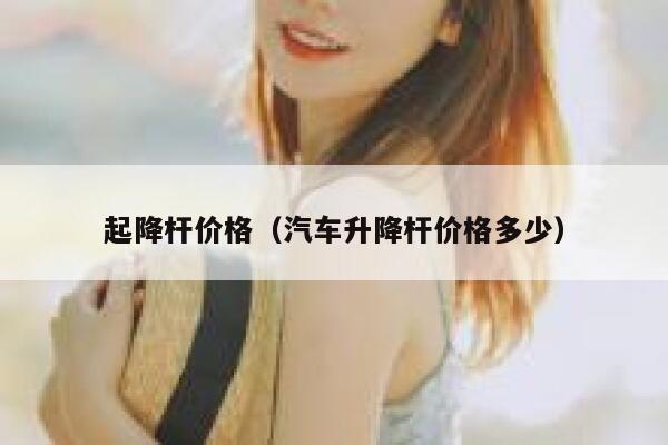 起降杆价格（汽车升降杆价格多少） 第1张