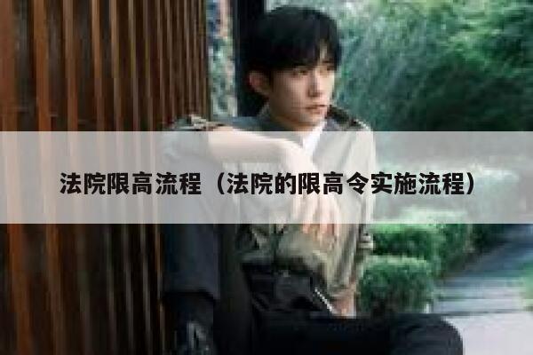 法院限高流程（法院的限高令实施流程） 第1张