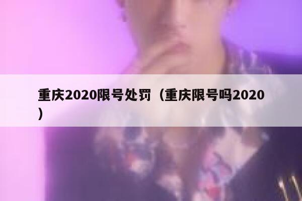 重庆2020限号处罚（重庆限号吗2020） 第1张