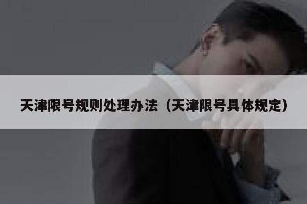 天津限号规则处理办法（天津限号具体规定） 第1张