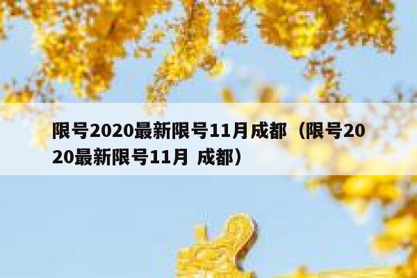 限号2020最新限号11月成都（限号2020最新限号11月 成都） 第1张