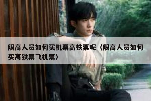 限高人员如何买机票高铁票呢（限高人员如何买高铁票飞机票） 第1张