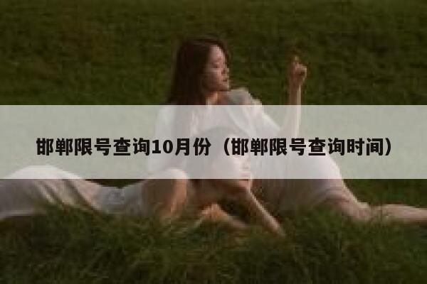 邯郸限号查询10月份（邯郸限号查询时间） 第1张