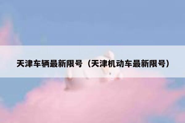 天津车辆最新限号（天津机动车最新限号） 第1张