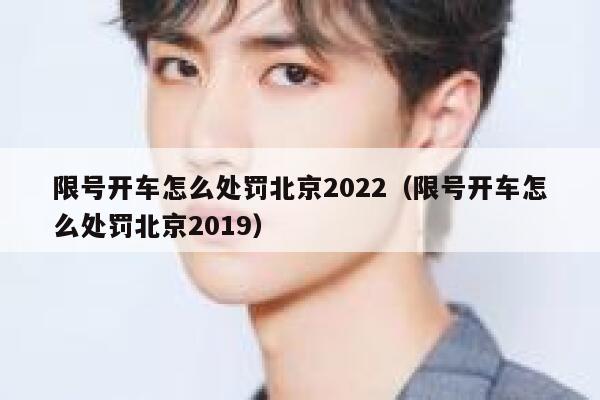 限号开车怎么处罚北京2022（限号开车怎么处罚北京2019） 第1张