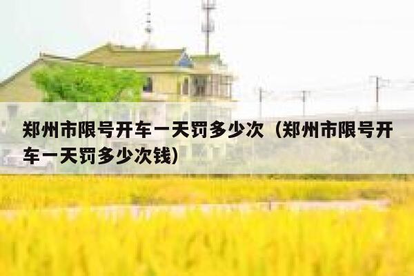 郑州市限号开车一天罚多少次(郑州市限号开车一天罚多少次钱) 第1张 郑州市限号开车一天罚多少次(郑州市限号开车一天罚多少次钱) 第1张