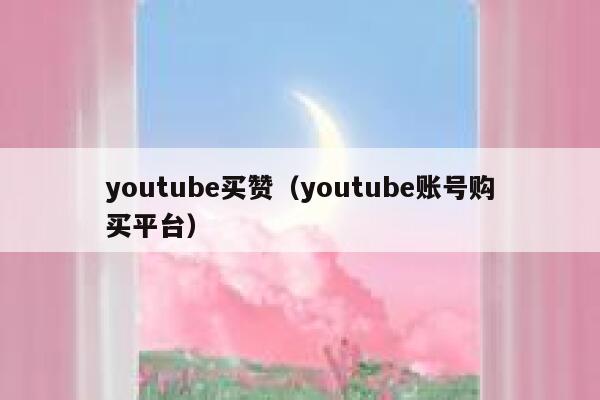 youtube买赞（youtube账号购买平台） 第1张