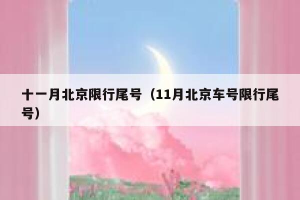 十一月北京限行尾号（11月北京车号限行尾号） 第1张
