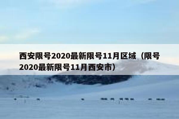 西安限号2020最新限号11月区域（限号2020最新限号11月西安市） 第1张