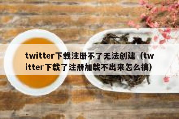 twitter下载注册不了无法创建（twitter下载了注册加载不出来怎么搞） 第1张