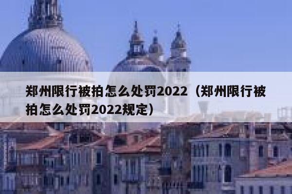 郑州限行被拍怎么处罚2022（郑州限行被拍怎么处罚2022规定） 第1张