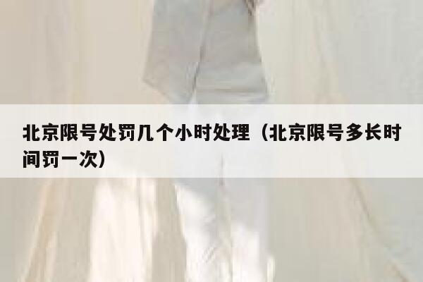 北京限号处罚几个小时处理（北京限号多长时间罚一次） 第1张