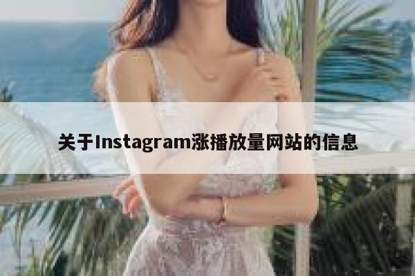 关于Instagram涨播放量网站的信息 第1张