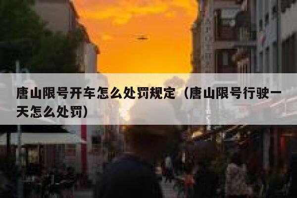 唐山限号开车怎么处罚规定（唐山限号行驶一天怎么处罚） 第1张