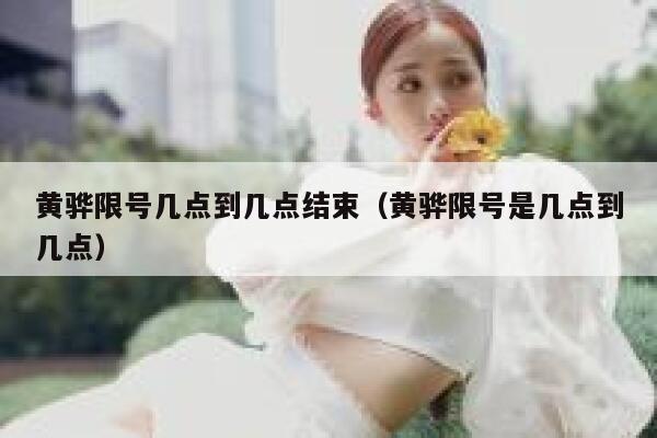 黄骅限号几点到几点结束（黄骅限号是几点到几点） 第1张