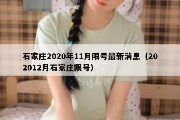 石家庄2020年11月限号最新消息（202012月石家庄限号） 第1张
