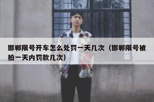 邯郸限号开车怎么处罚一天几次（邯郸限号被拍一天内罚款几次） 第1张
