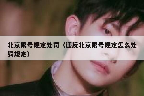 北京限号规定处罚（违反北京限号规定怎么处罚规定） 第1张