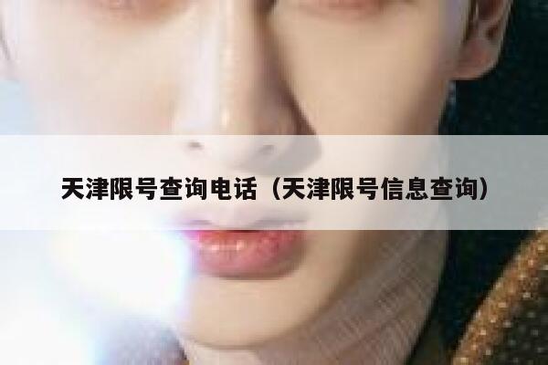 天津限号查询电话（天津限号信息查询） 第1张
