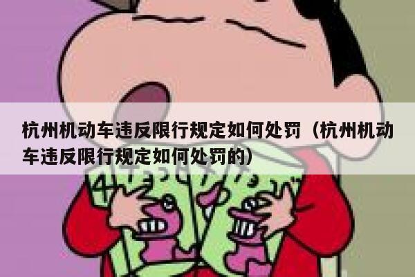 杭州机动车违反限行规定如何处罚（杭州机动车违反限行规定如何处罚的） 第1张