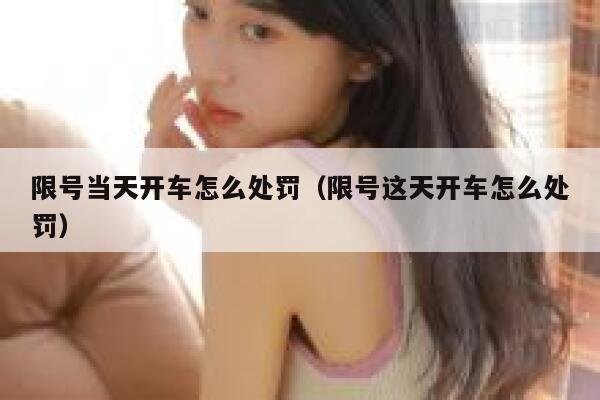 限号当天开车怎么处罚（限号这天开车怎么处罚） 第1张