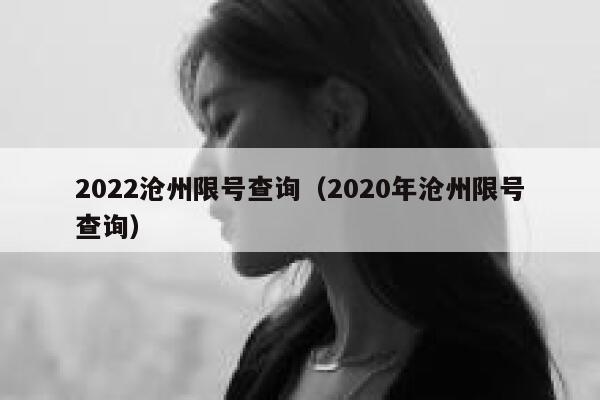 2022沧州限号查询（2020年沧州限号查询） 第1张