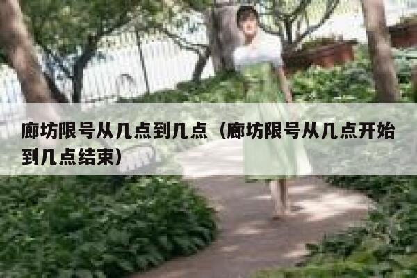 廊坊限号从几点到几点（廊坊限号从几点开始到几点结束） 第1张