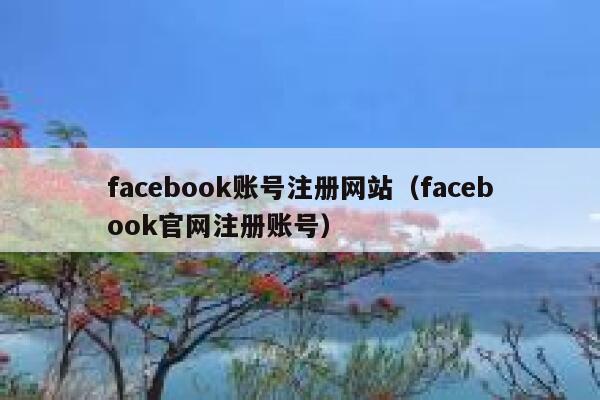 facebook账号注册网站（facebook官网注册账号） 第1张