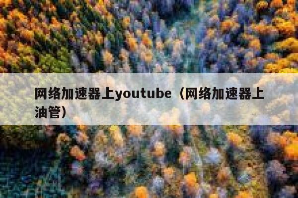 网络加速器上youtube（网络加速器上油管） 第1张