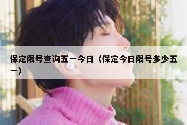 保定限号查询五一今日（保定今日限号多少五一） 第1张
