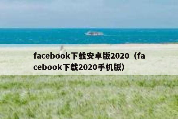 facebook下载安卓版2020（facebook下载2020手机版） 第1张