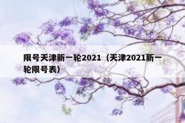 限号天津新一轮2021（天津2021新一轮限号表） 第1张