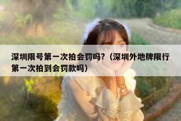 深圳限号第一次拍会罚吗?（深圳外地牌限行第一次拍到会罚款吗） 第1张