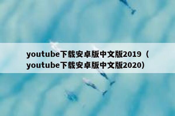 youtube下载安卓版中文版2019（youtube下载安卓版中文版2020） 第1张