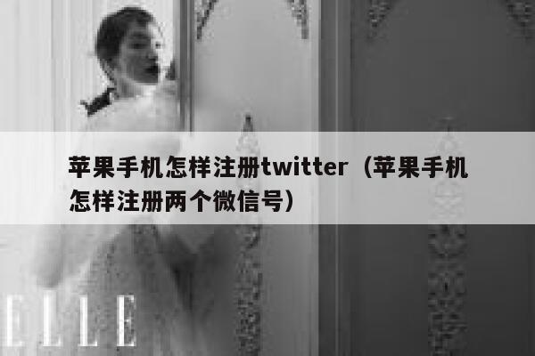 苹果手机怎样注册twitter（苹果手机怎样注册两个微信号） 第1张