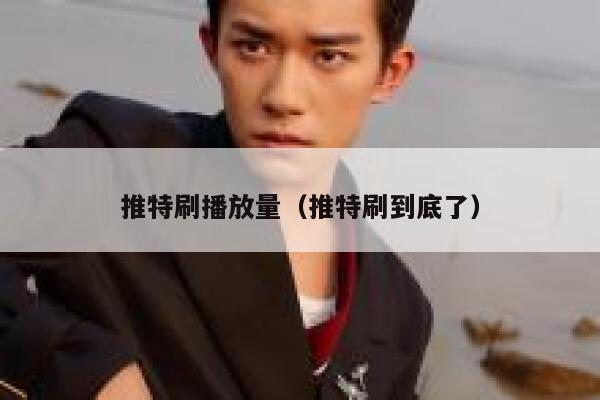 推特刷播放量（推特刷到底了） 第1张
