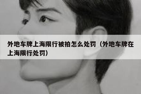 外地车牌上海限行被拍怎么处罚（外地车牌在上海限行处罚） 第1张