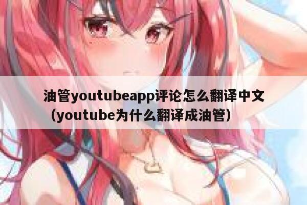 油管youtubeapp评论怎么翻译中文（youtube为什么翻译成油管） 第1张