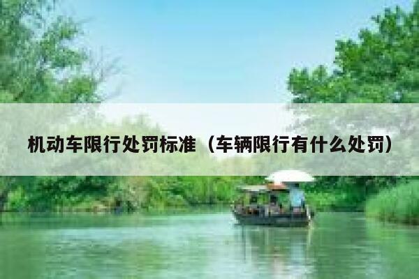 机动车限行处罚标准（车辆限行有什么处罚） 第1张