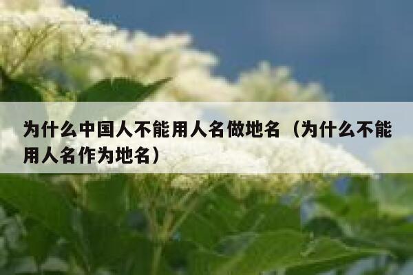 为什么中国人不能用人名做地名（为什么不能用人名作为地名） 第1张