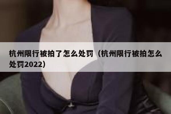 杭州限行被拍了怎么处罚（杭州限行被拍怎么处罚2022） 第1张