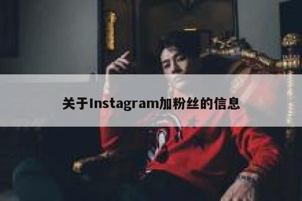 关于Instagram加粉丝的信息 第1张