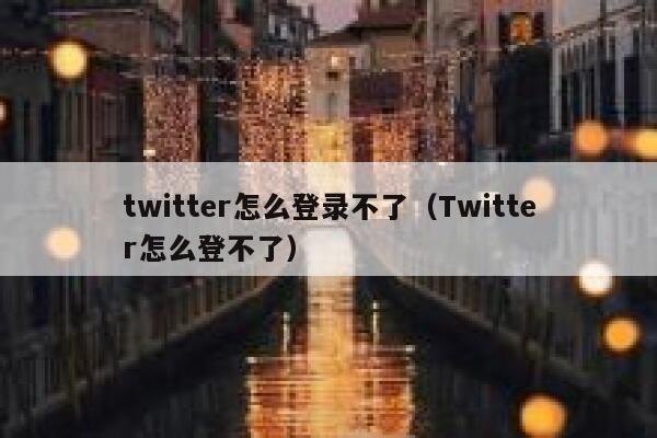twitter怎么登录不了（Twitter怎么登不了） 第1张