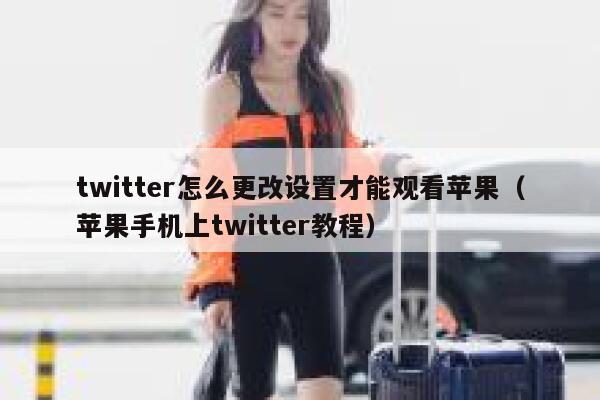 twitter怎么更改设置才能观看苹果（苹果手机上twitter教程） 第1张