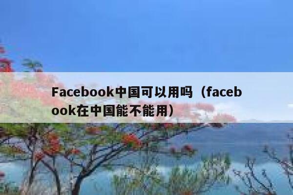 Facebook中国可以用吗（facebook在中国能不能用） 第1张